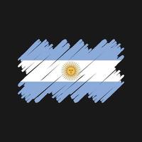 pincel de bandeira argentina. bandeira nacional vetor