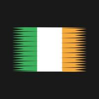 vetor de bandeira da Irlanda. bandeira nacional