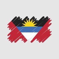 escova de bandeira de antígua e barbuda. bandeira nacional vetor