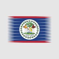 vetor de bandeira de belize. bandeira nacional