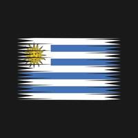 vetor de bandeira do uruguai. bandeira nacional