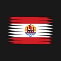 vetor de bandeira da polinésia francesa. bandeira nacional