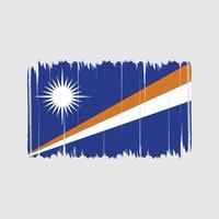 ilhas marshall sinalizam pinceladas. bandeira nacional vetor