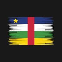 pincel de bandeira da África Central. bandeira nacional vetor