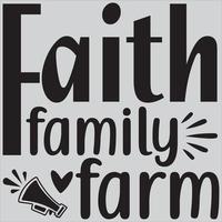 fazenda família fé vetor