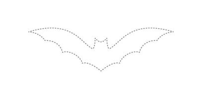 planilha de rastreamento de morcegos para crianças vetor