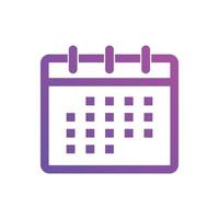 ilustração vetorial de ícones de calendário. símbolo de câmera de calendário para seo, site e aplicativos móveis vetor