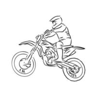 desenho vetorial de bicicleta de montanha vetor
