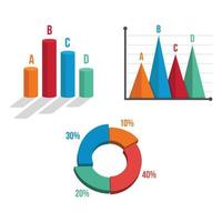 ferramentas de dados diagrama de finanças e gráfico. gráfico e gráfico, design de vetor de finanças de dados de diagrama de negócios