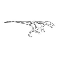 desenho vetorial de dinossauro vetor