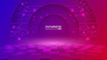 fundo abstrato de tecnologia. conceito de fundo futurista. vetor eps 10