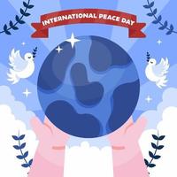 fundo do dia internacional da paz vetor