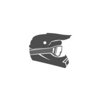 ilustração de design de ícone de capacete de motocicleta vetor