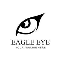 logotipo de olho de águia vetor