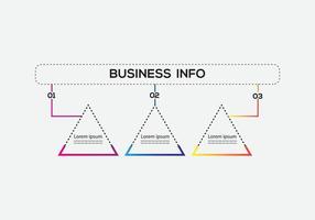 vetor de modelo de design de infográfico de negócios, pode ser usado para etapas, opções, processo de negócios, fluxo de trabalho, diagrama, conceito de fluxograma, linha do tempo, ícones de marketing, gráficos de informação, elementos infográficos