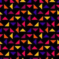 triângulo sem costura de fundo, multicolorido. design para tecido, papel de parede, fundo, tapete, roupas. ilustração vetorial. vetor