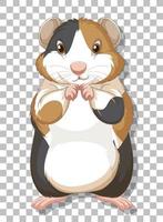 hamster em estilo cartoon vetor