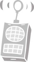 doodle dos desenhos animados de um walkie-talkie vetor