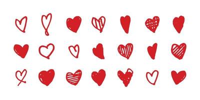 ícone de amor fofo no estilo de ilustração de marcador vetor