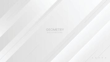 abstrato geométrico branco e cinza com efeito de luz. design de tecnologia com design de movimento de alta velocidade. ilustração vetorial vetor