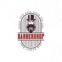 barbearia para ícone, logotipo e ilustração vetor
