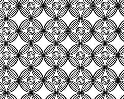 abstrato padrão geométrico sem costura com ornamento de tecelagem. textura listrada ondulada linear preto e branco simples. vetor. vetor