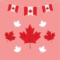 festa do dia do canadá vetor