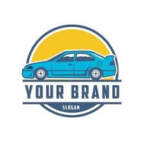 logotipo do muscle car - carro vetorial ótimo para banners, modelos, emblemas, emblemas, roupas pro vetor