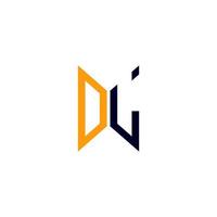 dl letter logo design criativo com gráfico vetorial, dl logotipo simples e moderno. vetor