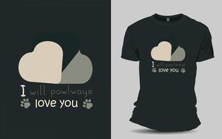 design de camiseta de gato para amante de animais de estimação vetor