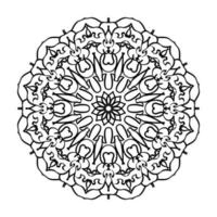 mandala desenhada à mão. decoração em ornamento de doodle oriental étnica. vetor