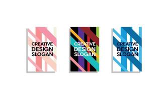 modelo de capa de livro definir design criativo vetor