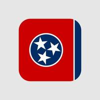 bandeira do estado do tennessee. ilustração vetorial. vetor