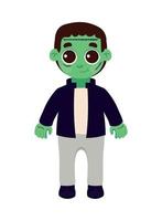 personagem de halloween frankenstein vetor