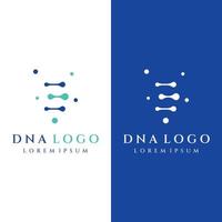 elementos de dna de modelo de design de logotipo. bio tecnologia, dna pessoas, bio dna, espirais de dna. os logotipos podem ser para ciência, farmácia e medicina. vetor