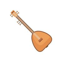 instrumento musical indiano veena vetor