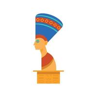estátua da rainha egípcia nefertiti vetor