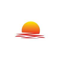design de logotipo de sol do sol do círculo vetor