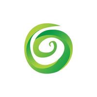 design de logotipo de letra verde g vetor