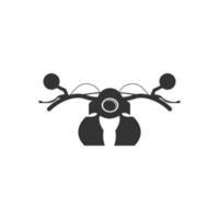 design de logotipo de ícone de motocicleta vetor