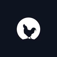 design de ilustração vetorial de logotipo de fazenda de frango vetor