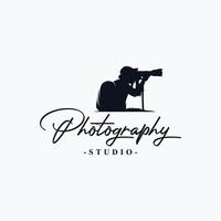 inspiração de vetor de design de logotipo de fotógrafo