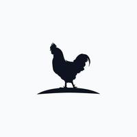 design de ilustração vetorial de logotipo de fazenda de frango vetor