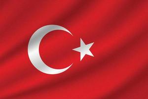 bandeira nacional da turquia vetor