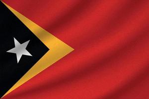 bandeira nacional de timor leste vetor