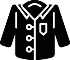 ícone de glifo de camisa vetor