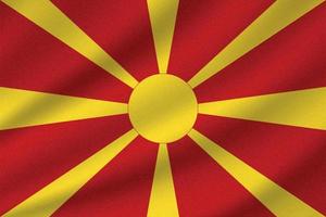 bandeira nacional da macedônia vetor