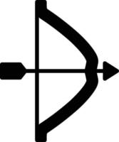 ícone de glifo de arco vetor