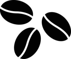 ícone de glifo de grão de café vetor