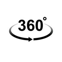 ilustração vetorial de 360 graus vetor